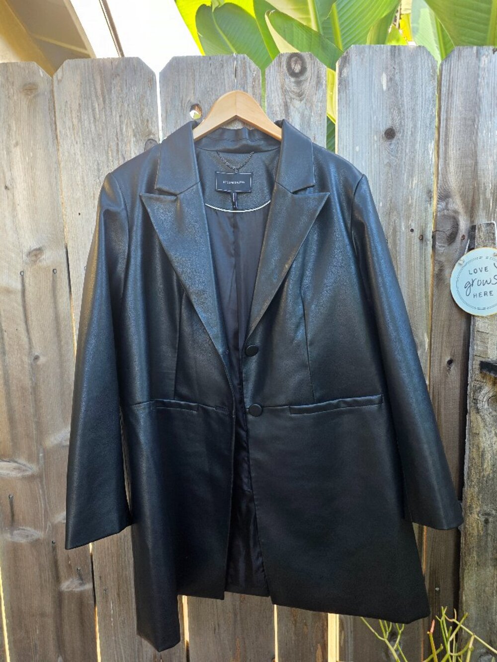 NWOT BCBG Pleather Trench Coat